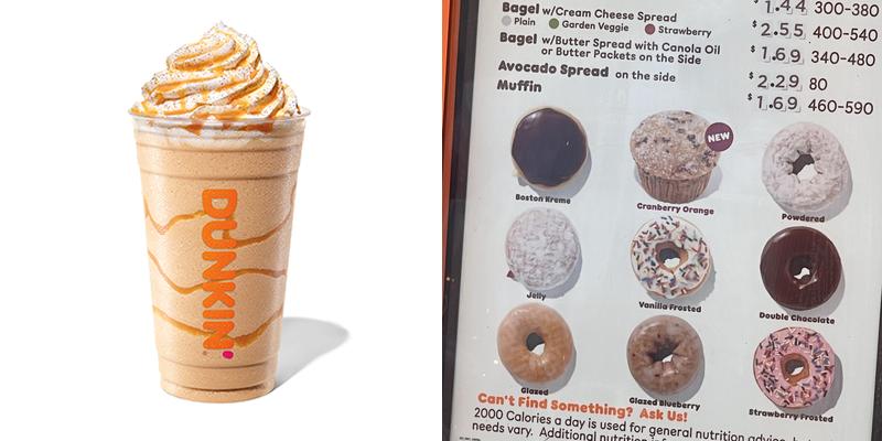 Dunkin' Menu