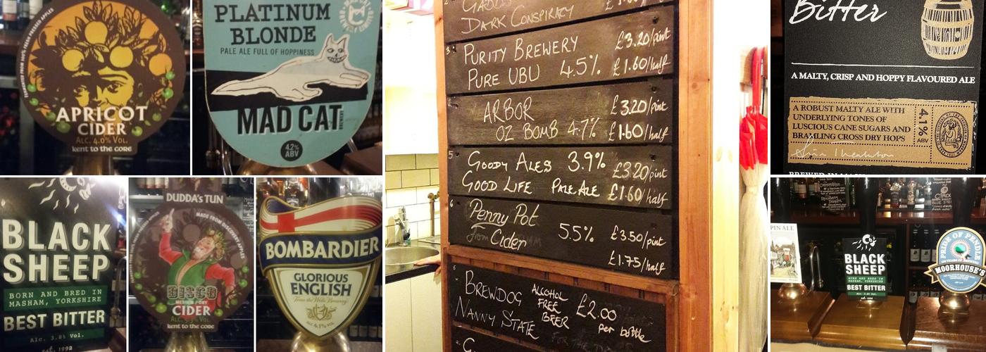 The Old Wine Vaults Menu