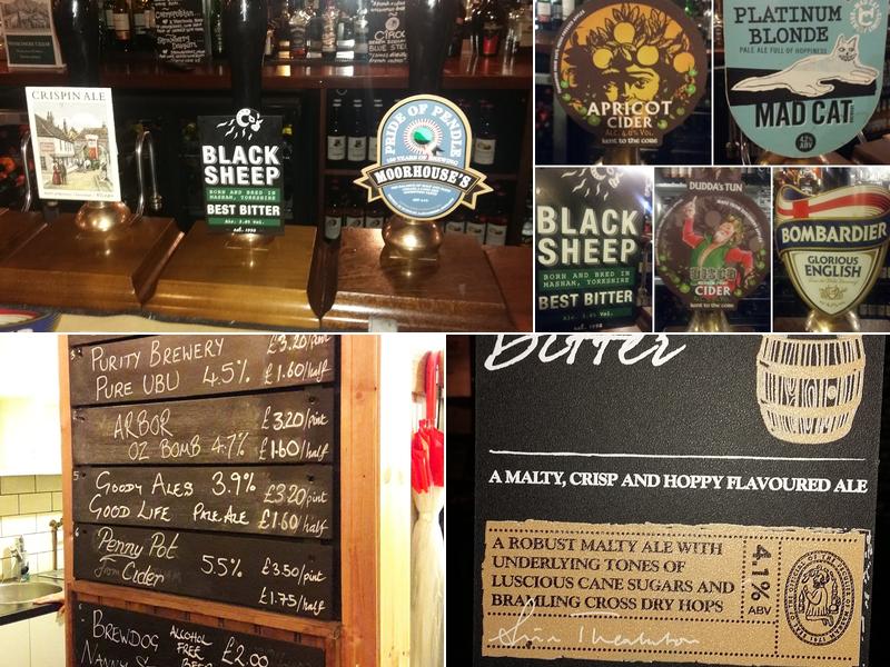 The Old Wine Vaults Menu