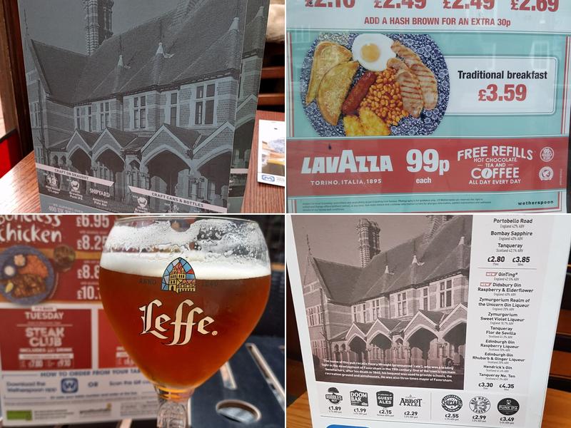 The Leading Light - JD Wetherspoon Menu