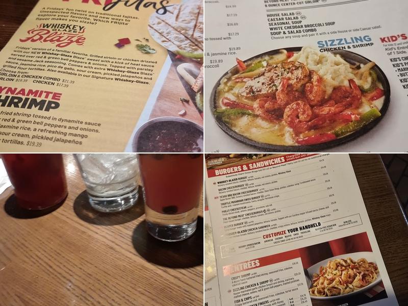 TGI Fridays Menu