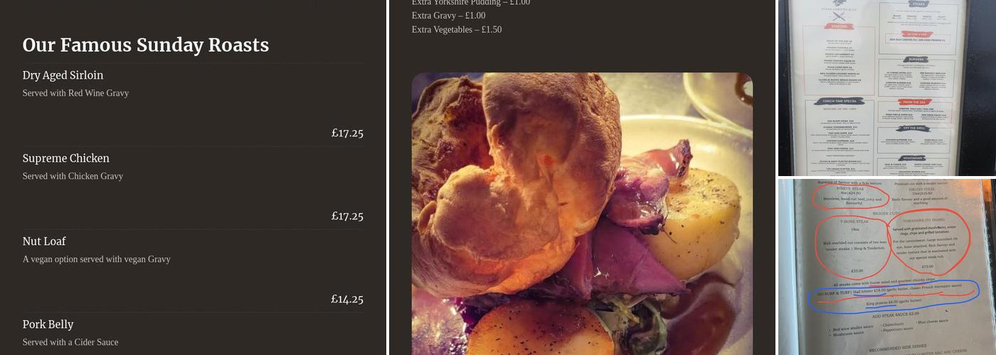 Steak Lobster & Co Menu