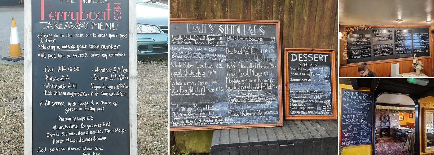 The Ferry Boat Inn Menu