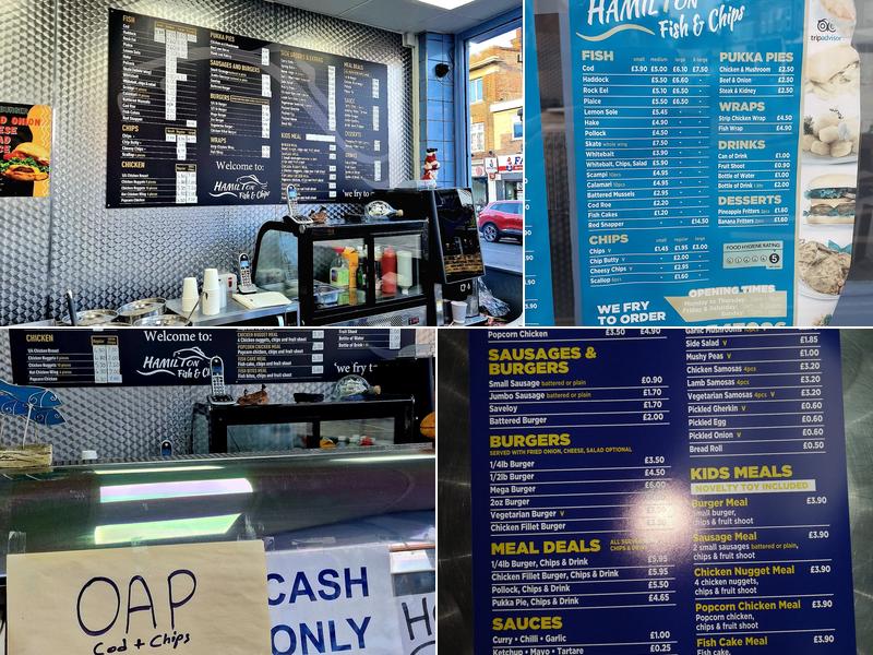 Hamilton Fish & Chips Menu