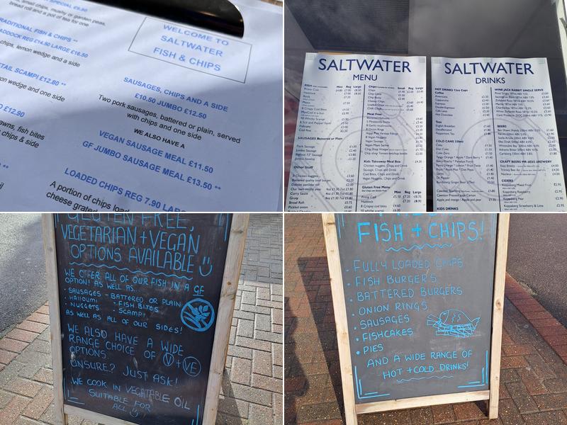 Saltwater Menu