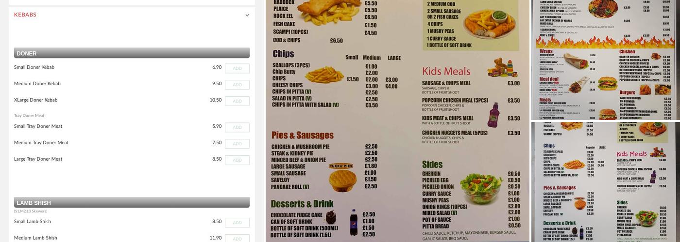 Felix Fish Bar & Grill Menu