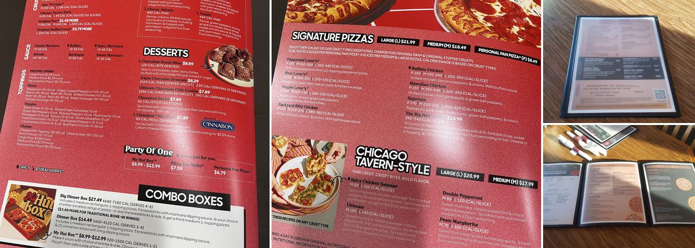 Pizza Hut Menu