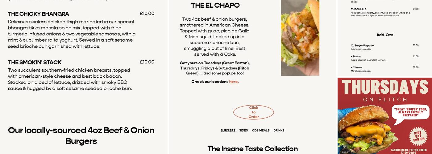 Trott & Whinny Ltd - Gourmet Mobile Caterer in Essex Menu