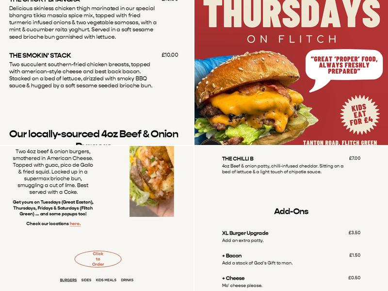 Trott & Whinny Ltd - Gourmet Mobile Caterer in Essex Menu