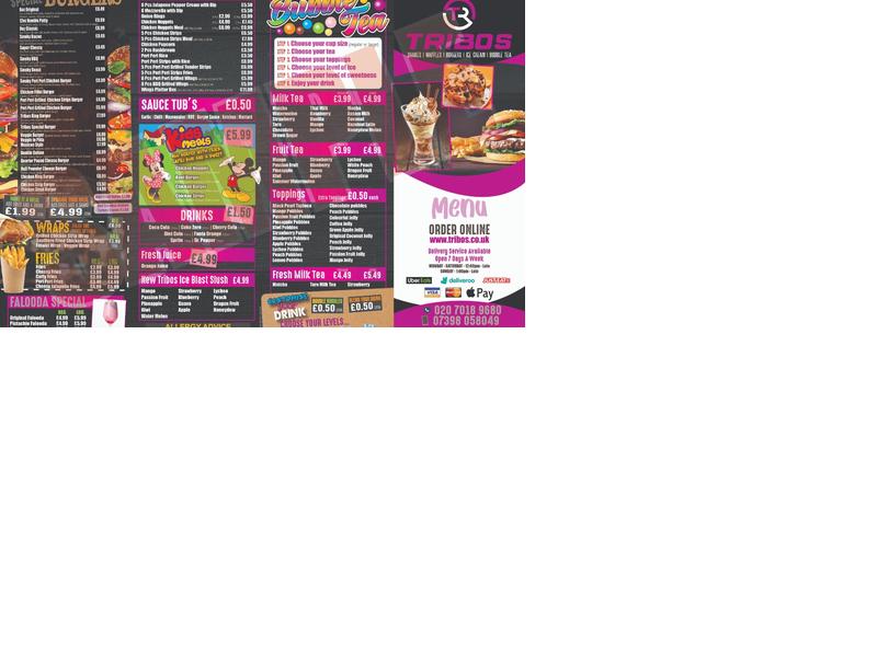 Tribos Menu