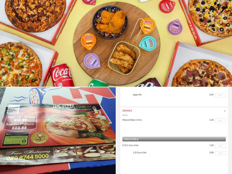 It's Pizza Time Menu