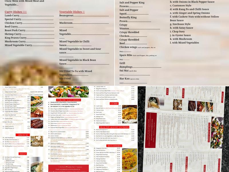 Kwai Garden Chinese Takeaway葵园中餐 Menu
