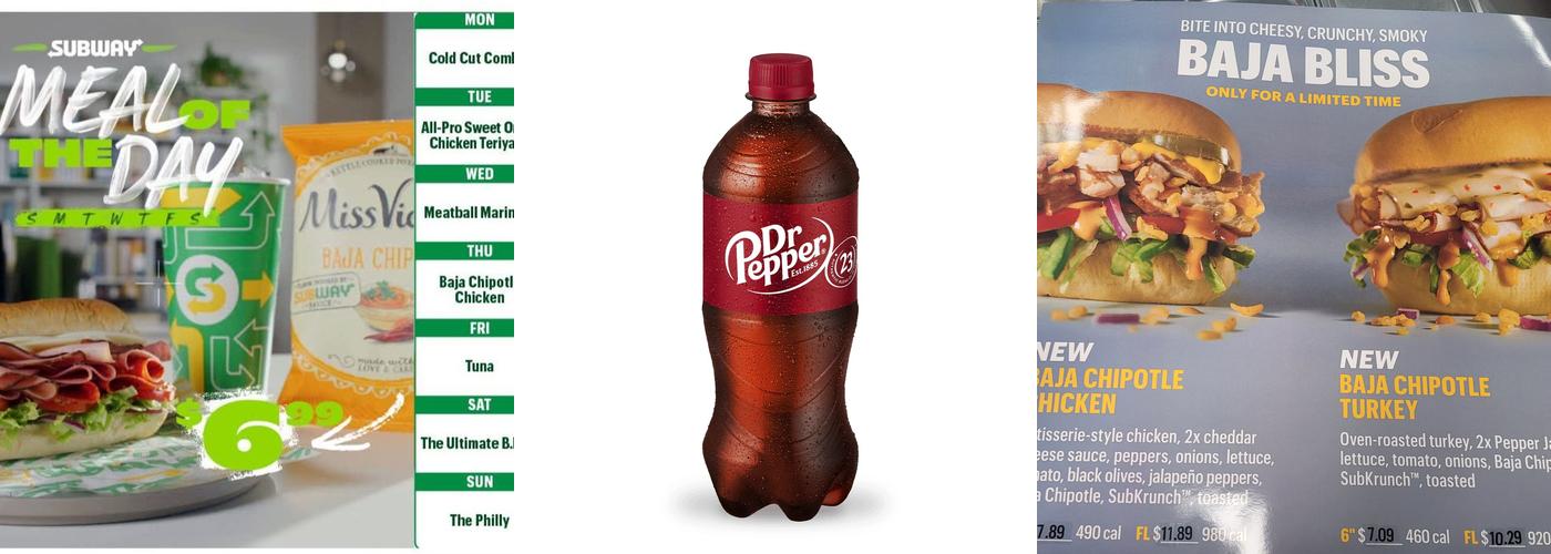 Subway Menu