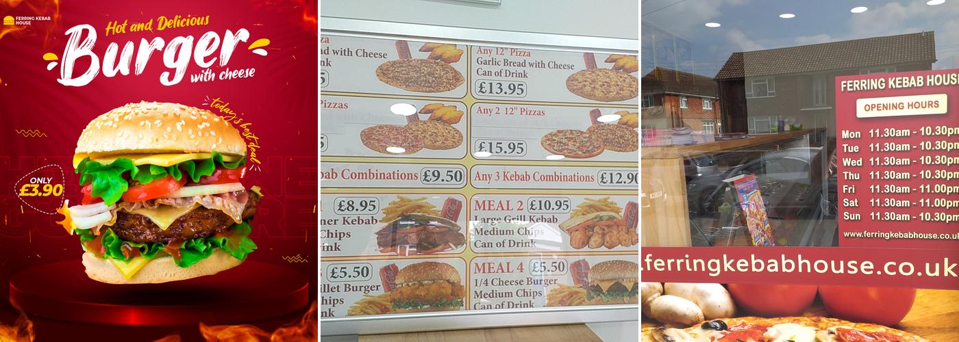 Ferring Kebab House Menu