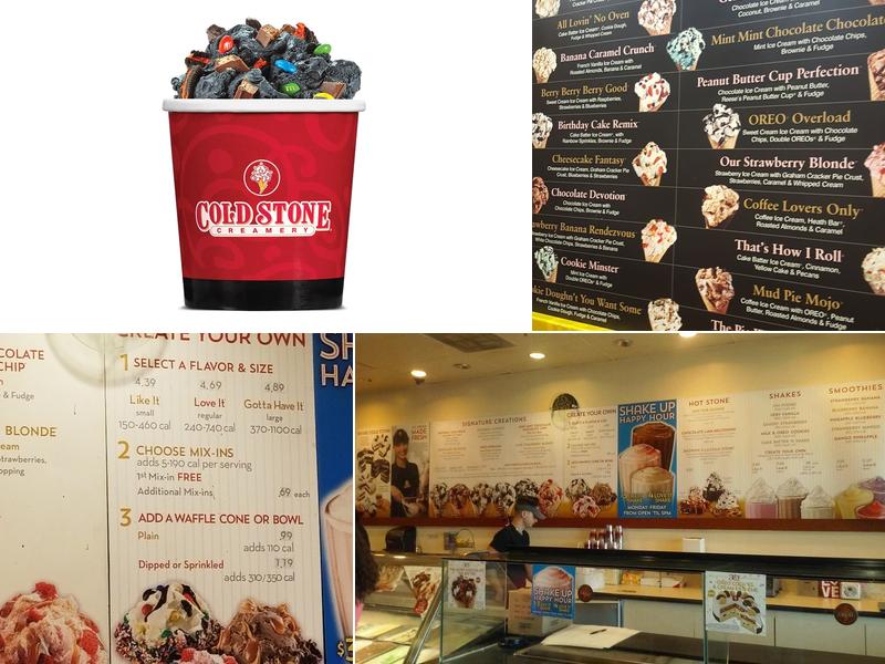 Cold Stone Creamery Menu