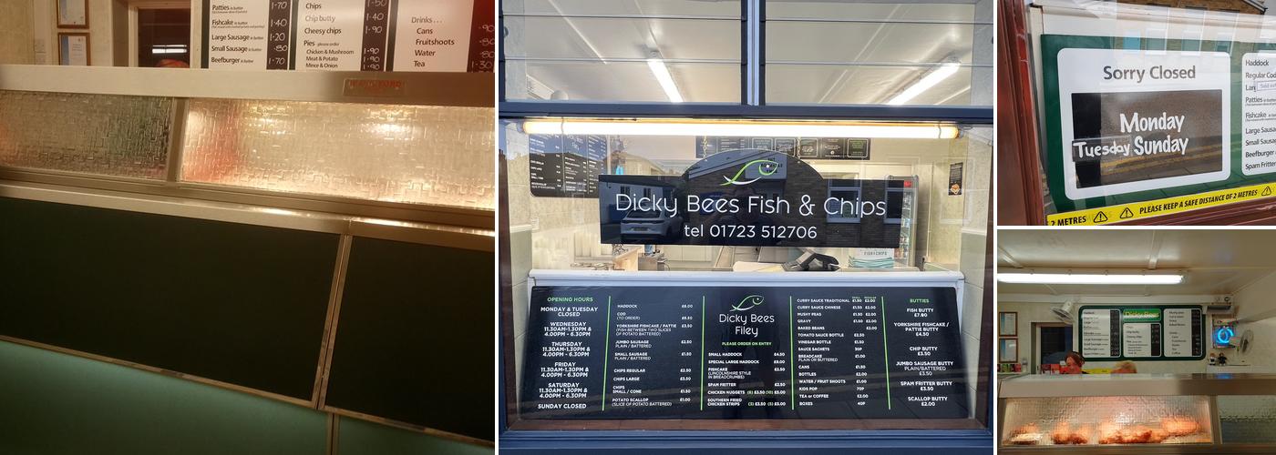 Dicky Bees Fish & Chips Menu