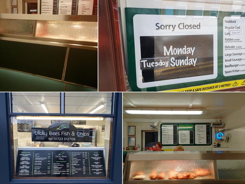 Dicky Bees Fish & Chips Menu