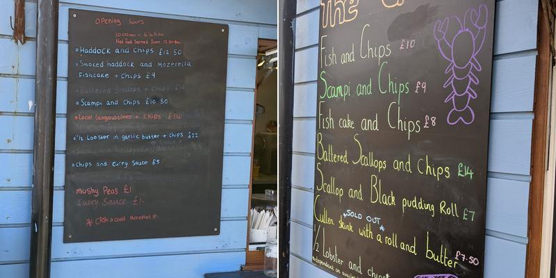 The Creel Seafood Bar Menu