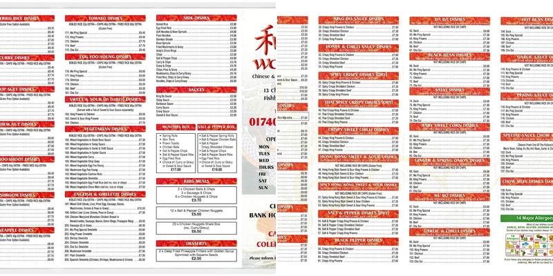 Wo Ping Menu