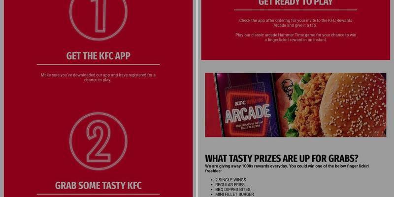 KFC Fleet Services Menu