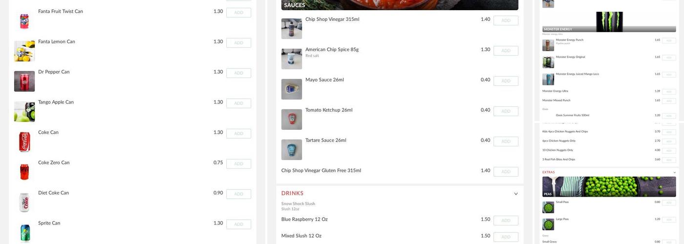 The Highbury Chippy Menu