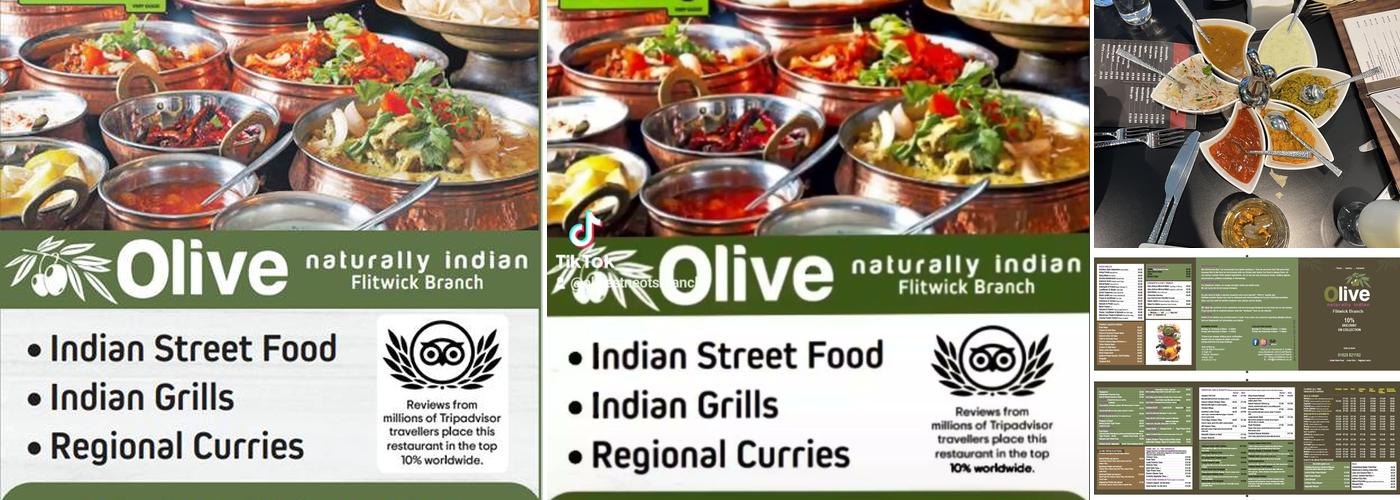 OLIVE NATURALLY INDIAN Flitwick Branch Menu