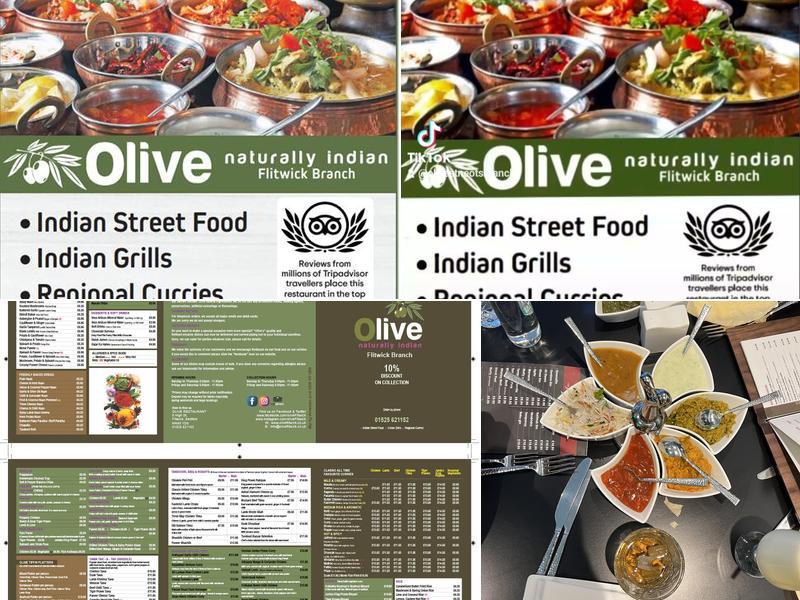 OLIVE NATURALLY INDIAN Flitwick Branch Menu