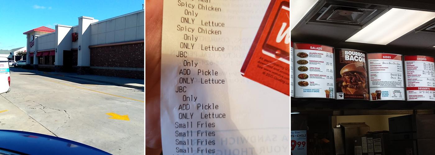 Wendy's Menu