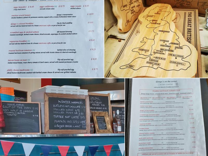 Django's Cafe Bar Menu