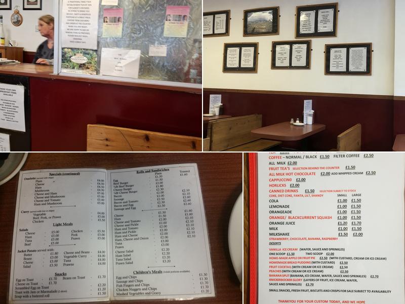 The Hillside Cafe Menu