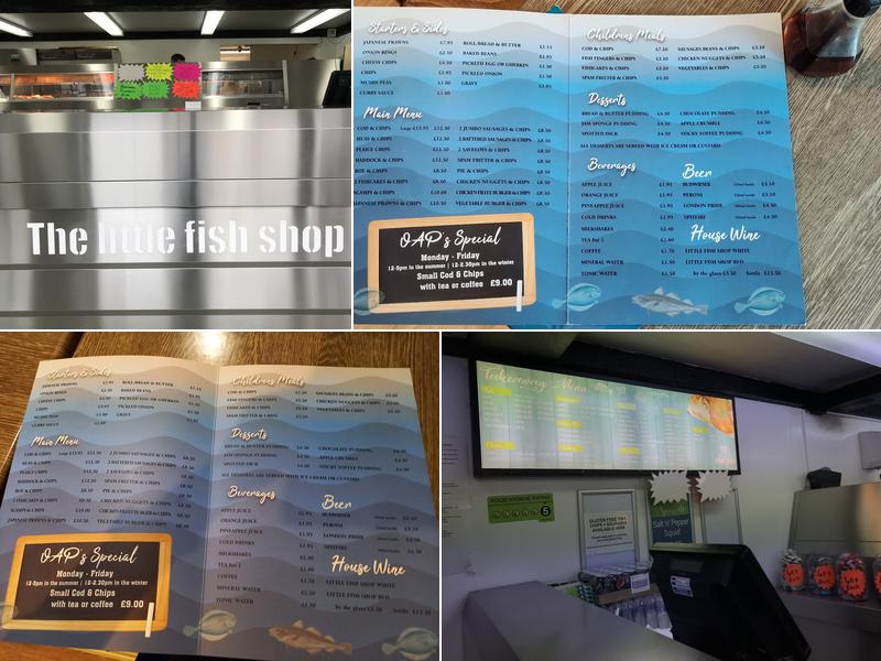 The Little Fish Shop Menu