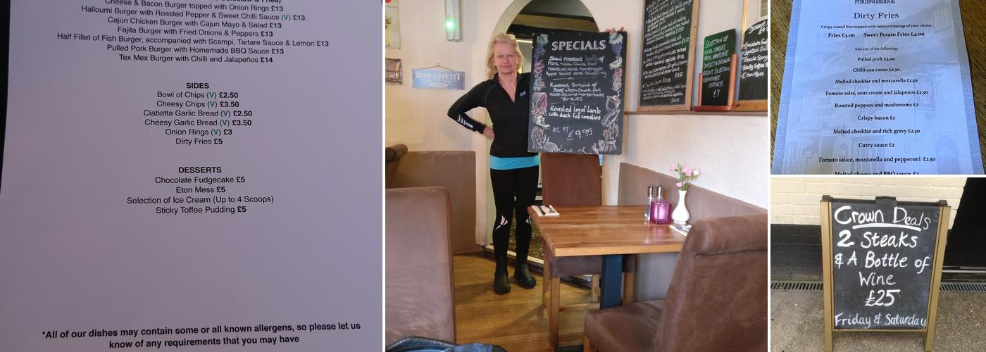 The Crown Inn Menu