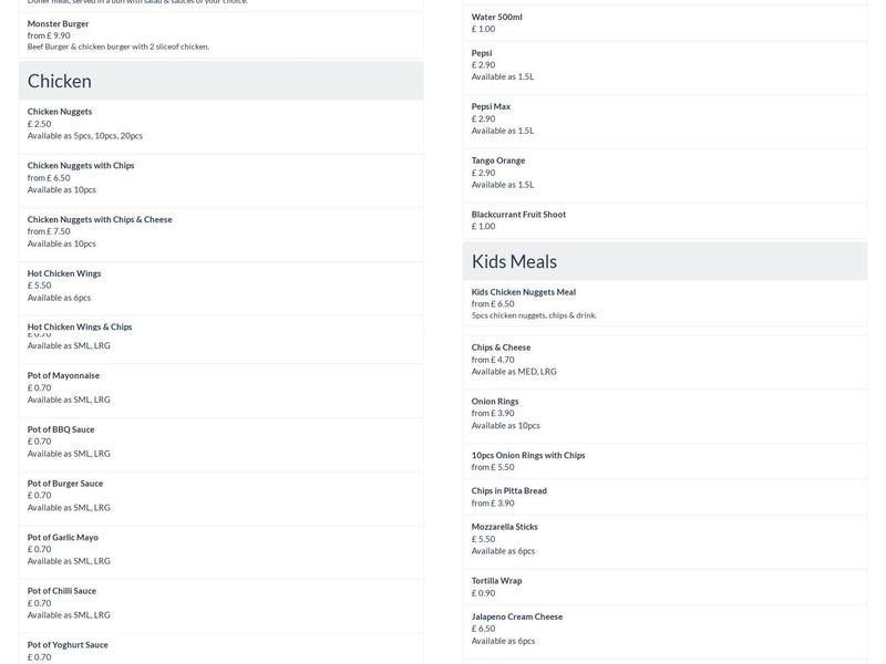 The Kebab House | Fordingbridge Menu