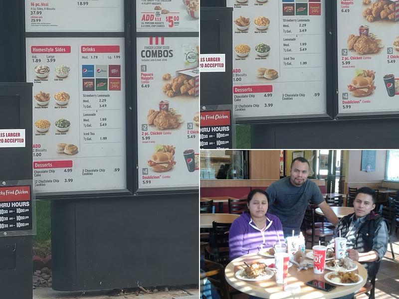 KFC Menu