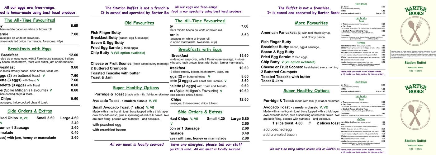 Station Buffet Menu