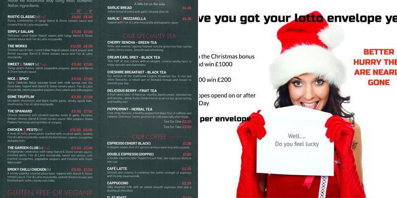 The Roebuck Inn Menu