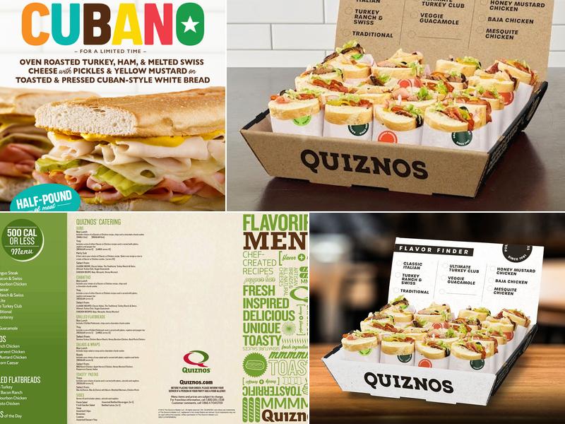 Quiznos Menu