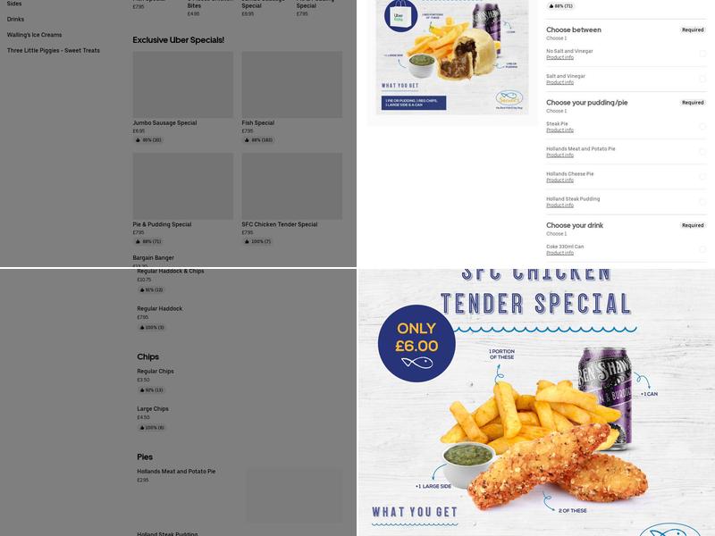 Wesham Chippy Ltd Menu