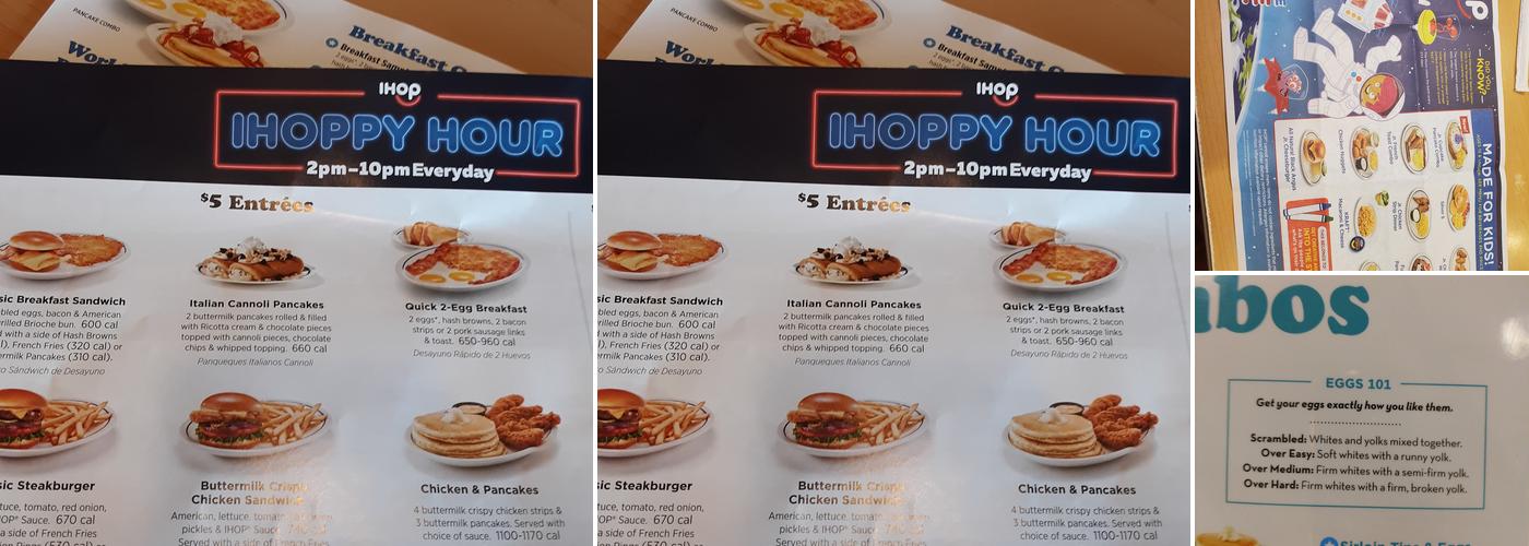 IHOP Menu