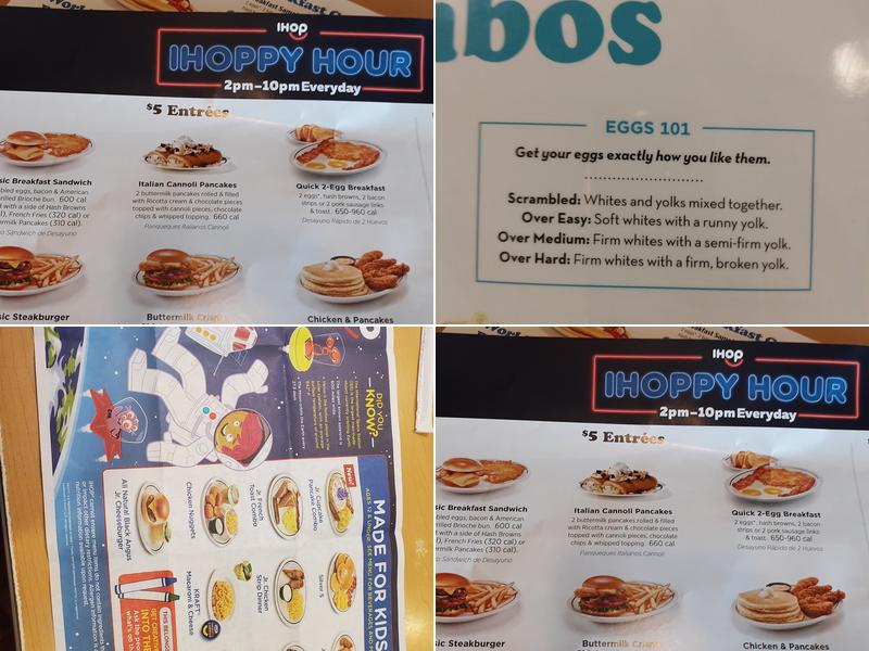 IHOP Menu
