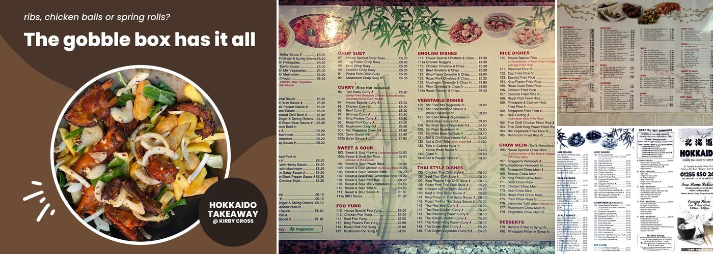 Hokkaido Chinese & Japanese Takeaway Menu
