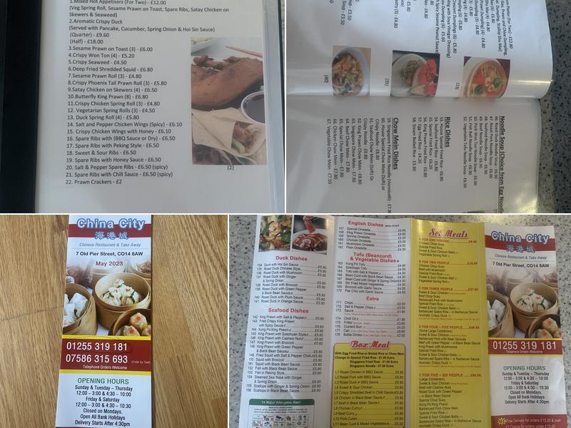 China City Menu
