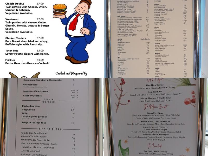 The Crown Inn Menu