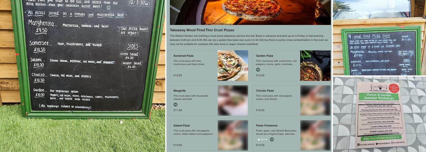 The Walled Garden at Mells Menu