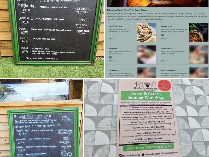 The Walled Garden at Mells Menu