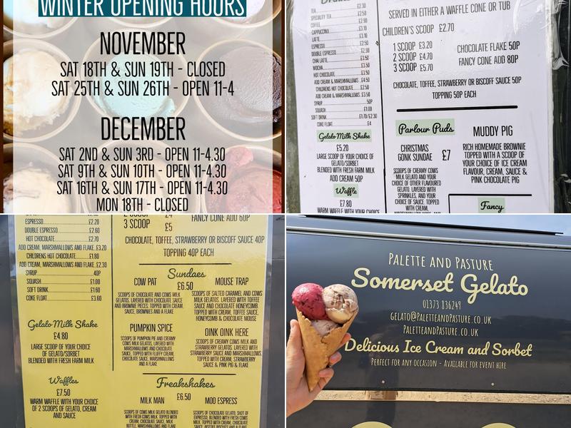 Palette and Pasture Menu