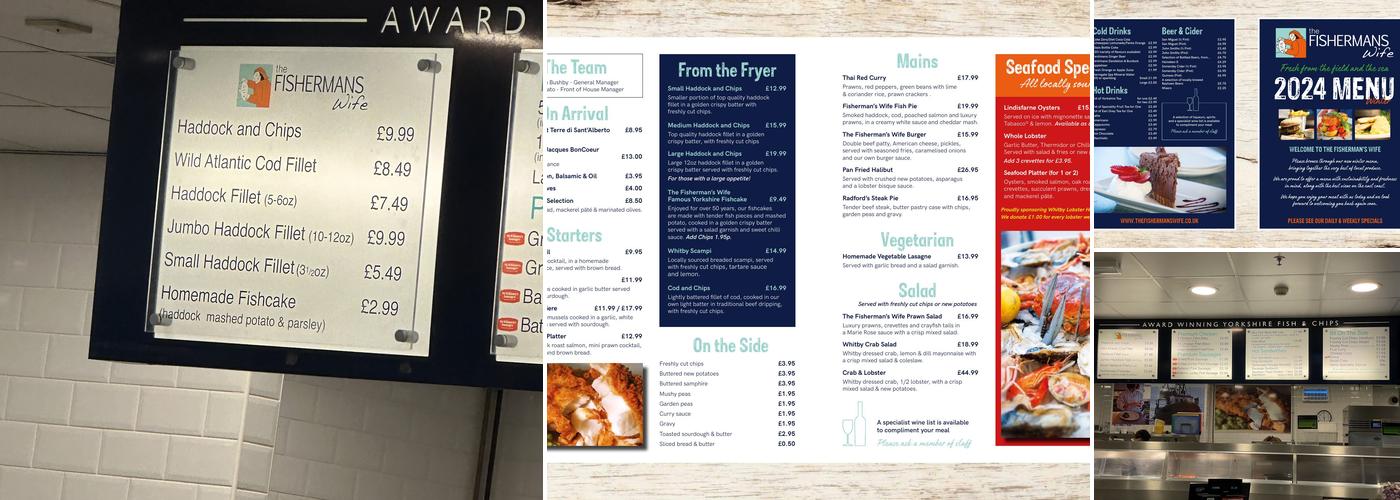 The Fisherman's Wife Menu