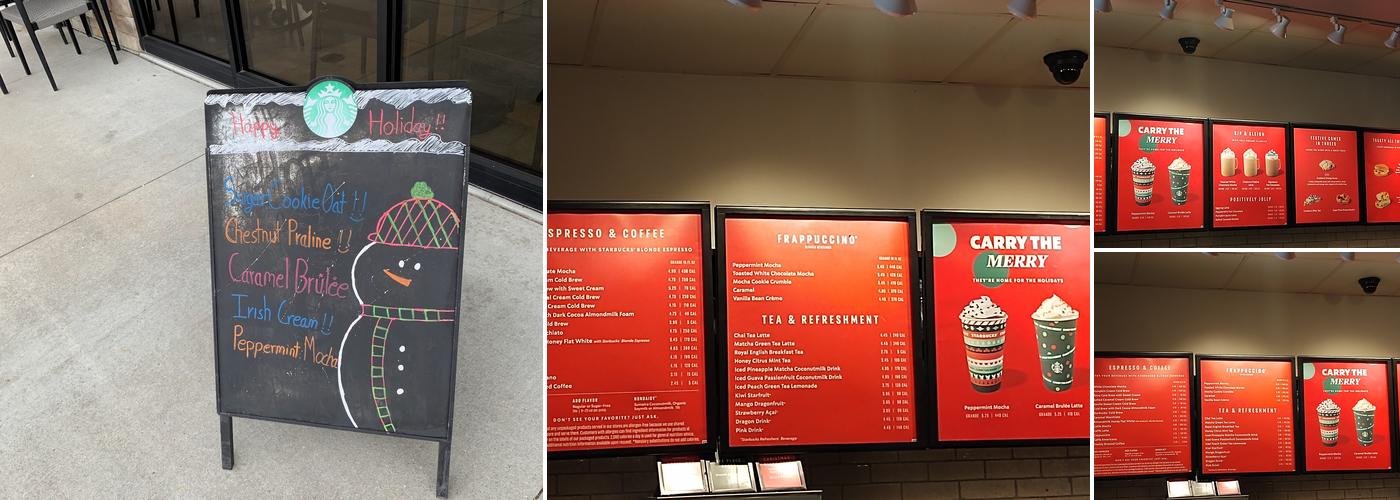 Starbucks Menu