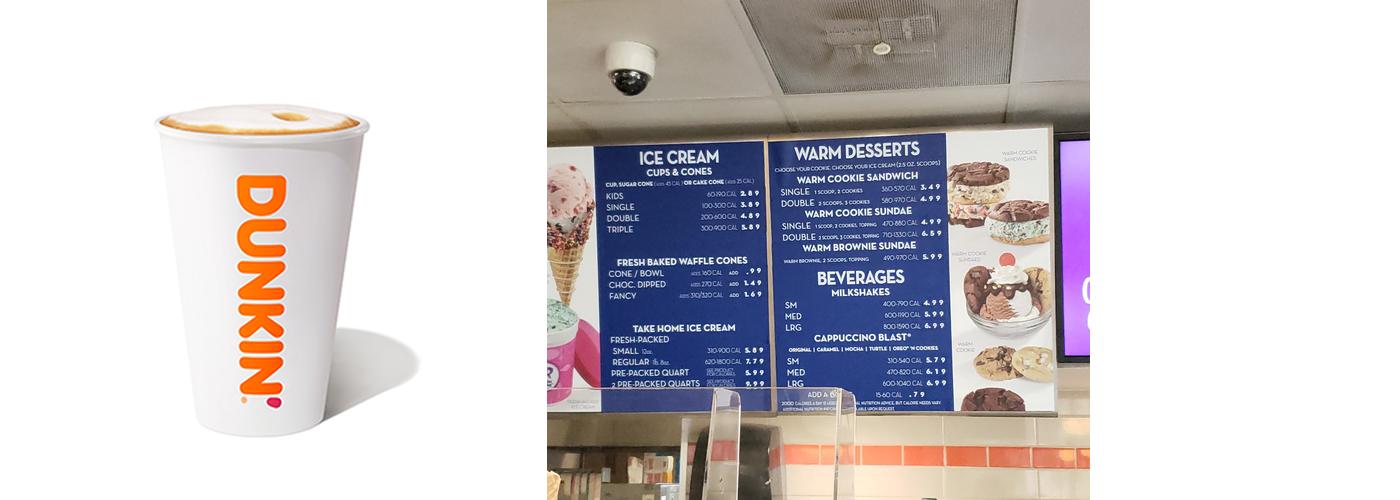 Dunkin' Menu