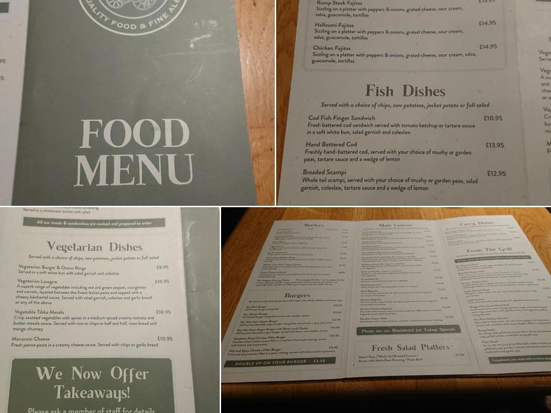 The Waggon Inn Menu